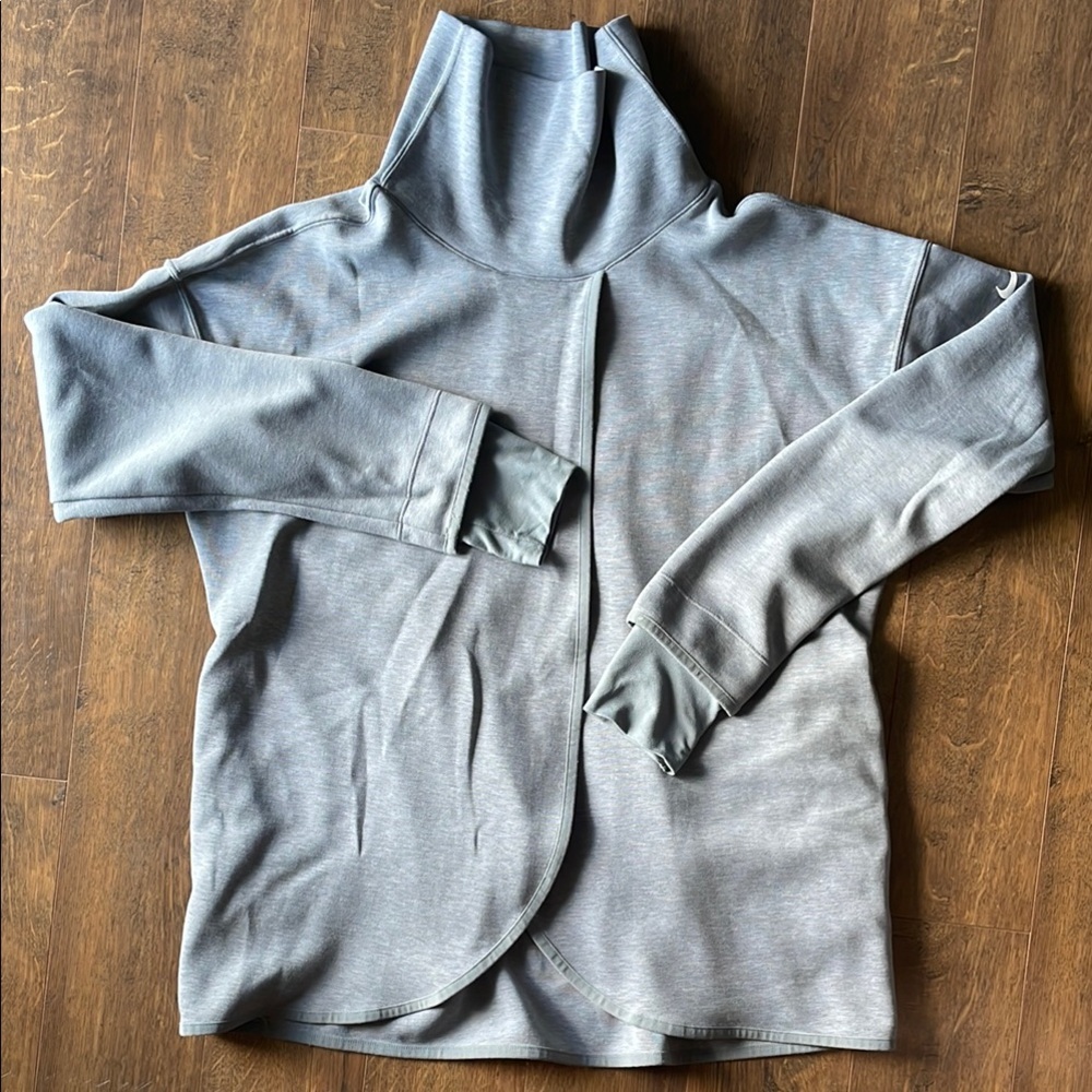 Nike Dri-FIT Light Gray Pullover Maternity Nursing Reversible Pullover